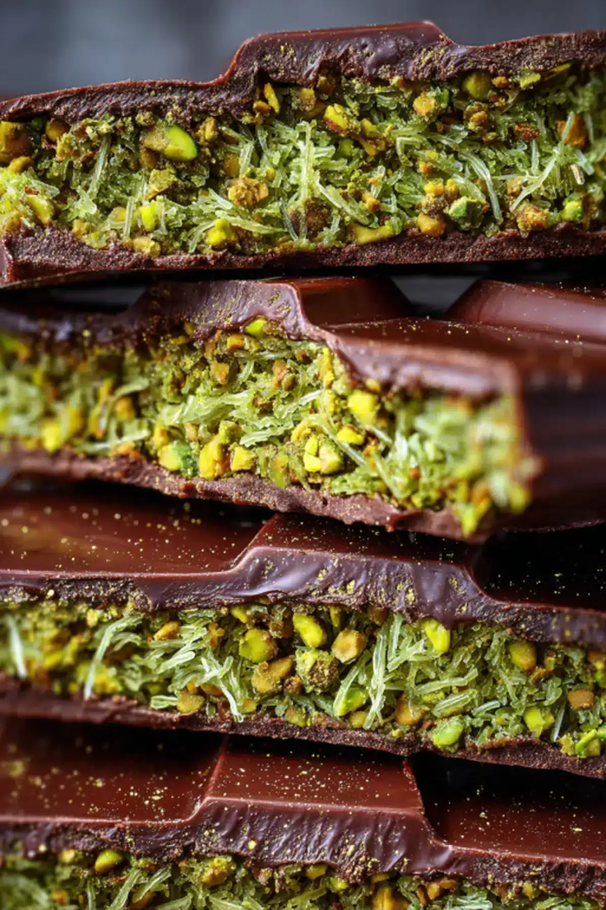 dubai chocolate bar recipe with pistachio and kataifi