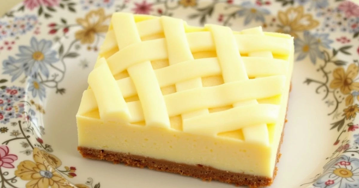 Lattice Lemon Cheesecake