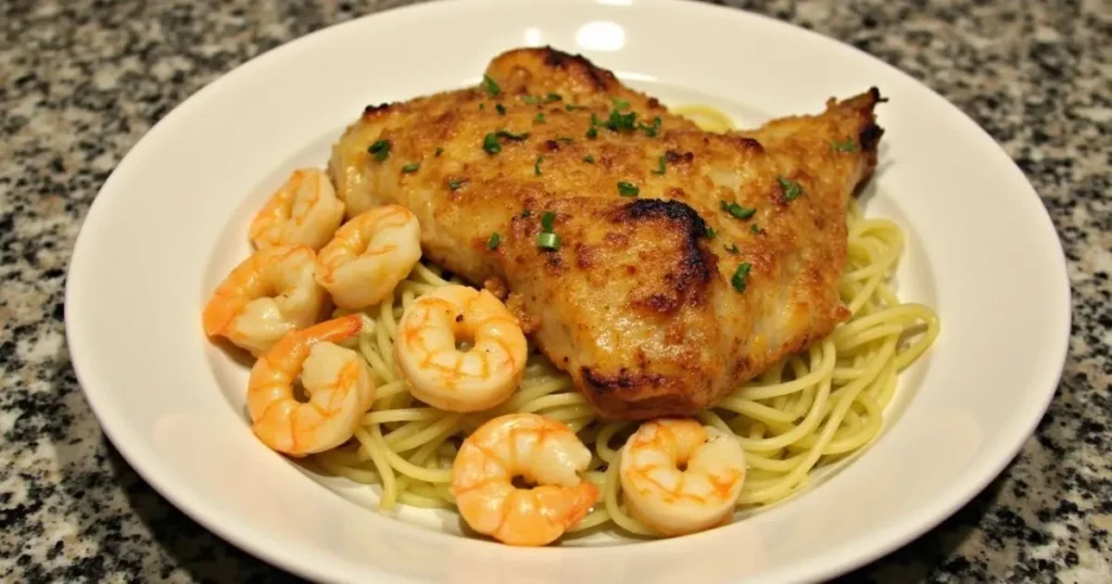 Garlic Chicken and Shrimp