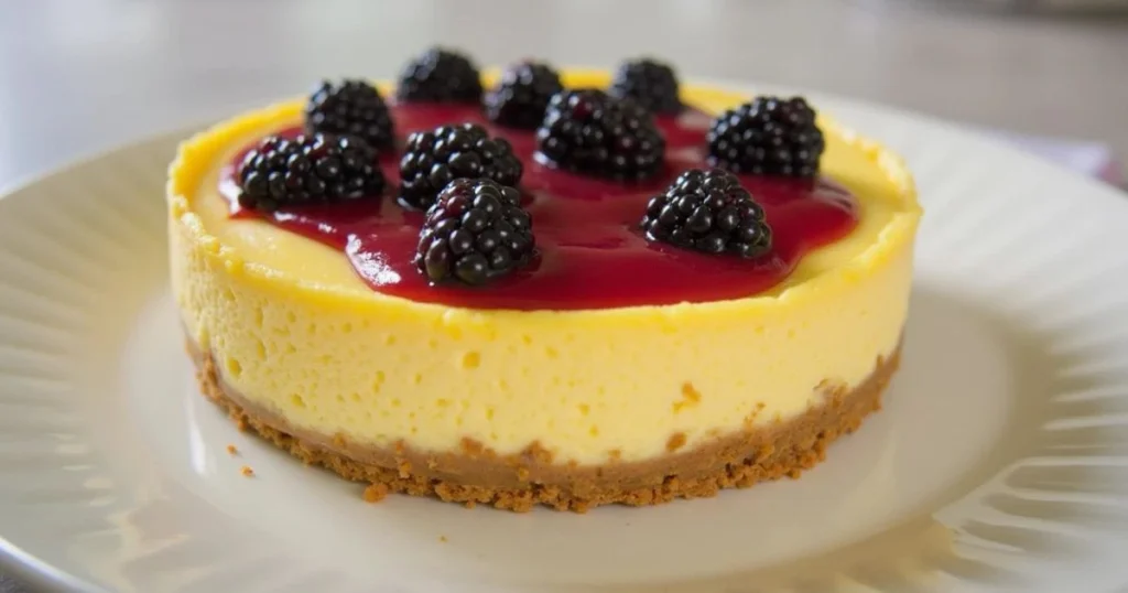 Mango Blackberry Cheesecake