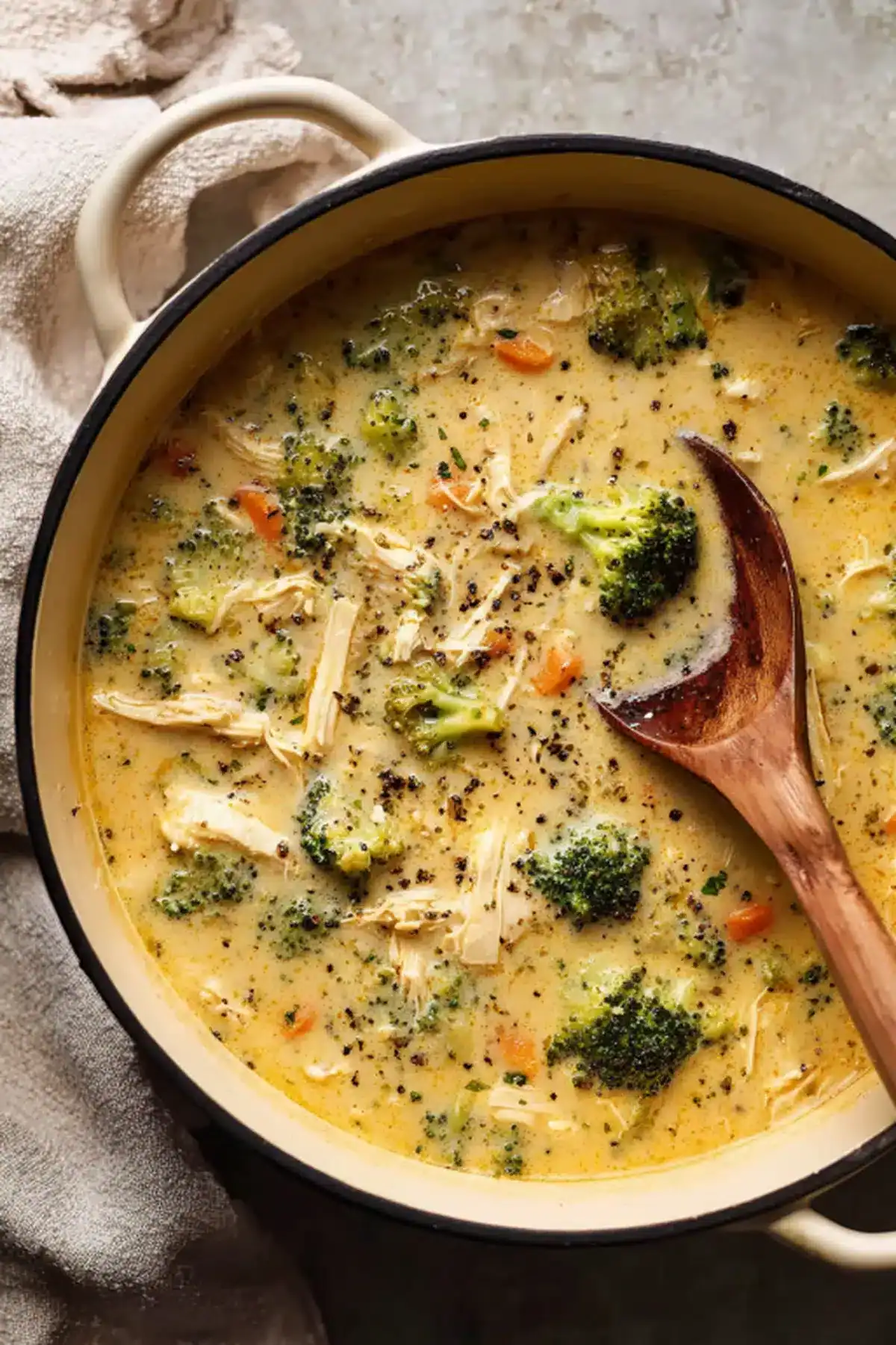Chicken broccoli cheese soup