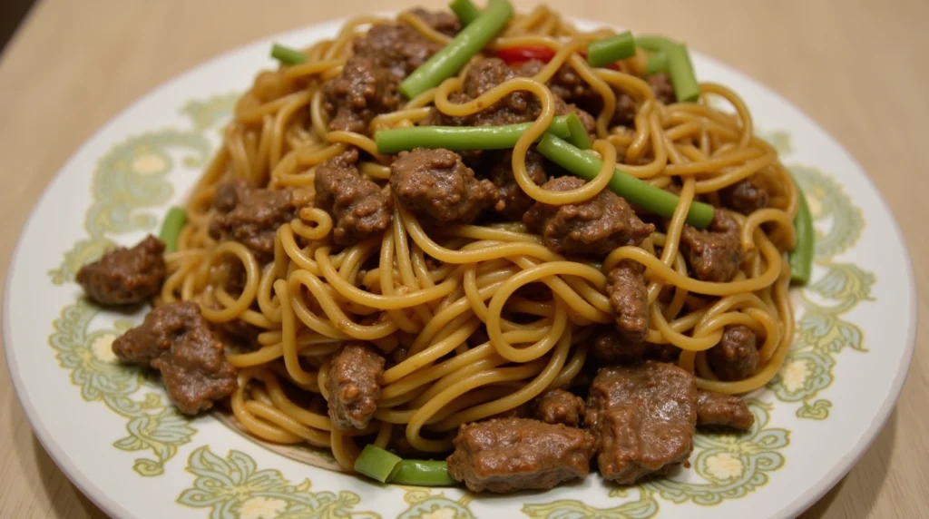 Mongolian Beef Noodles