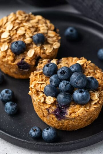 blueberry banana oatmeal cups.