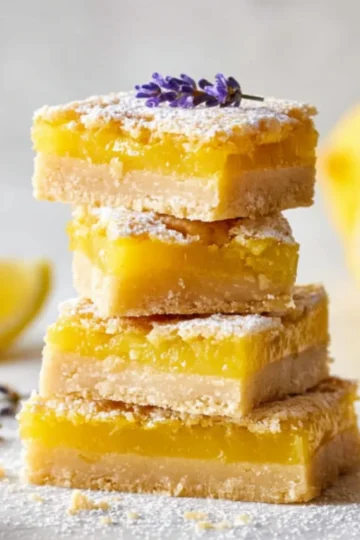 lemon bars with buttery crust