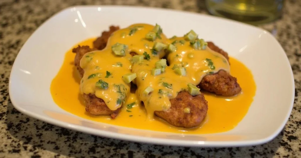 Mexican Chicken with Cheese Sauce