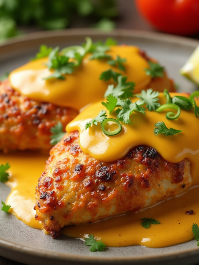 Mexican Chicken with Cheese Sauce