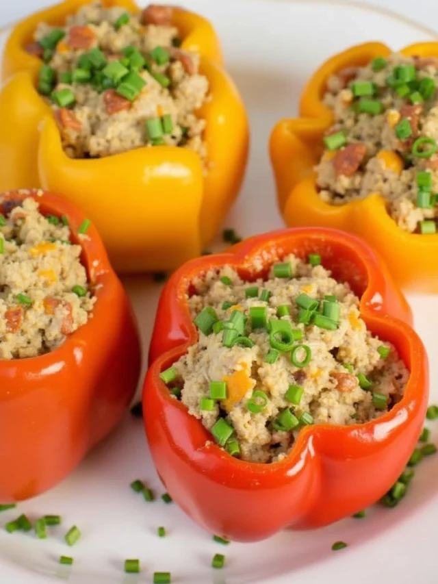 Ground Turkey Stuffed Peppers