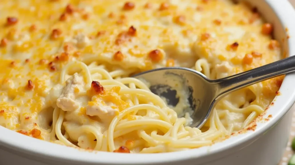 Creamy Chicken Spaghetti Casserole: Perfect for Potlucks