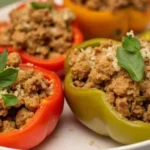 Ground Turkey Stuffed Peppers