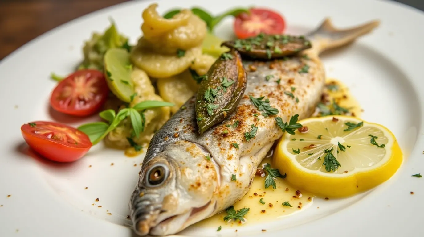 Perfect Mediterranean Branzino