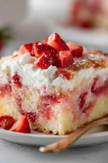 strawberry earthquake cake